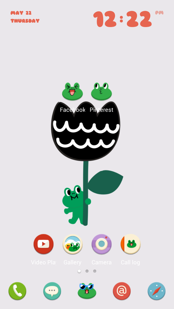 Leonard And A Tulip
simple But Cute Home Screen Of - Illustration - HD Wallpaper 