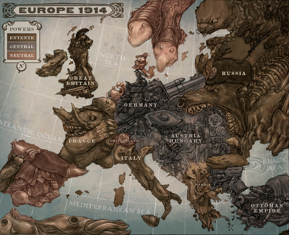 Leviathon Map - Great War 1914 - HD Wallpaper 