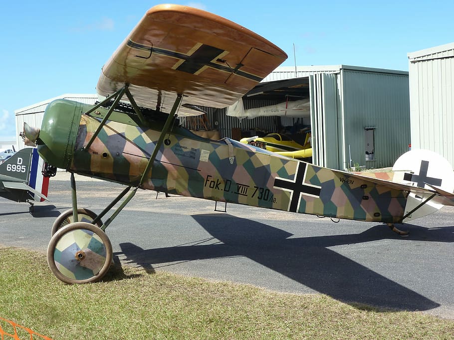 Airplane, Military, Antique, Replica, Ww1, German, - Pesawat Antik - HD Wallpaper 
