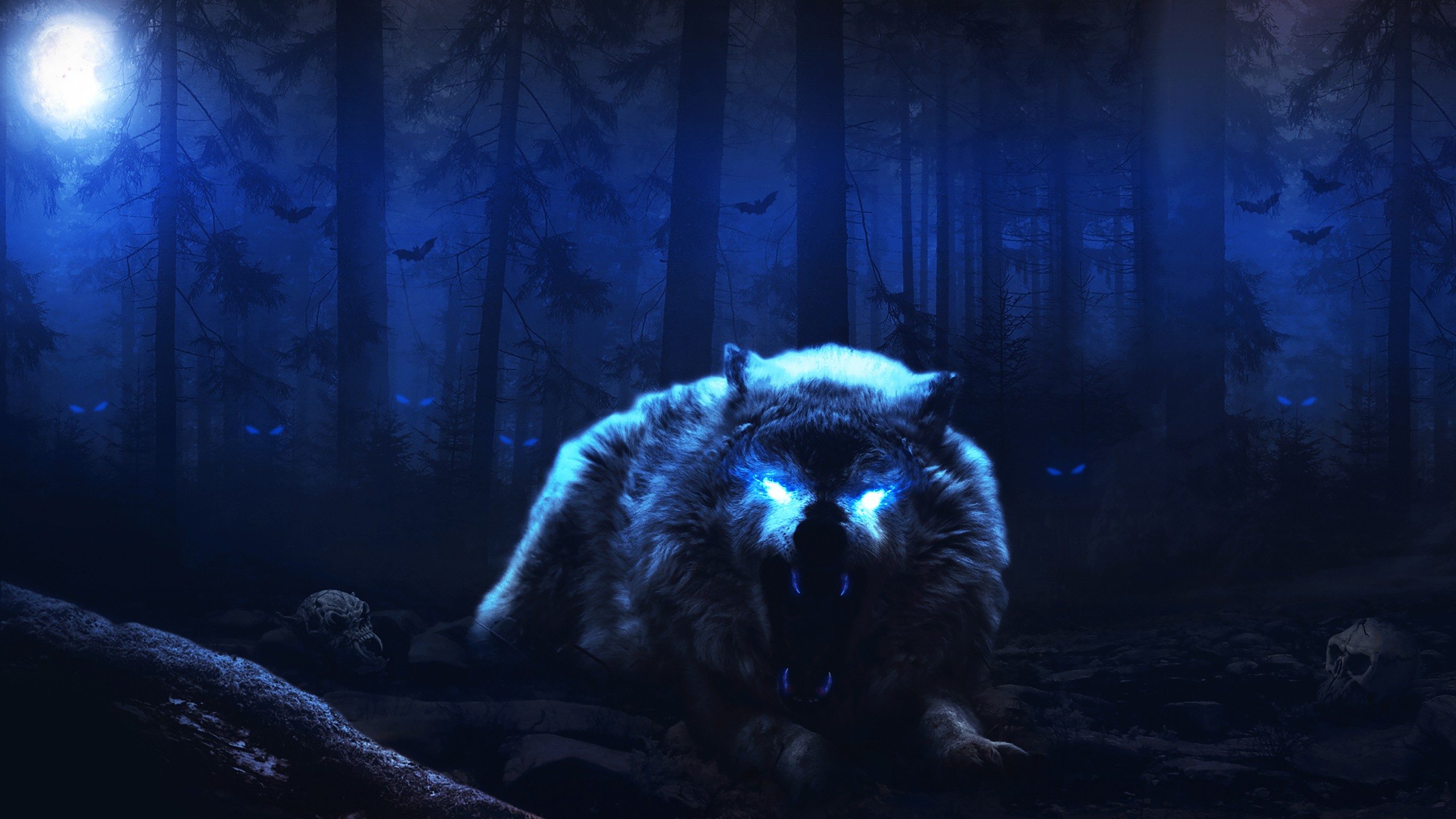 Scary Wolf 5k Wallpapers - Wolf Nightmare - HD Wallpaper 