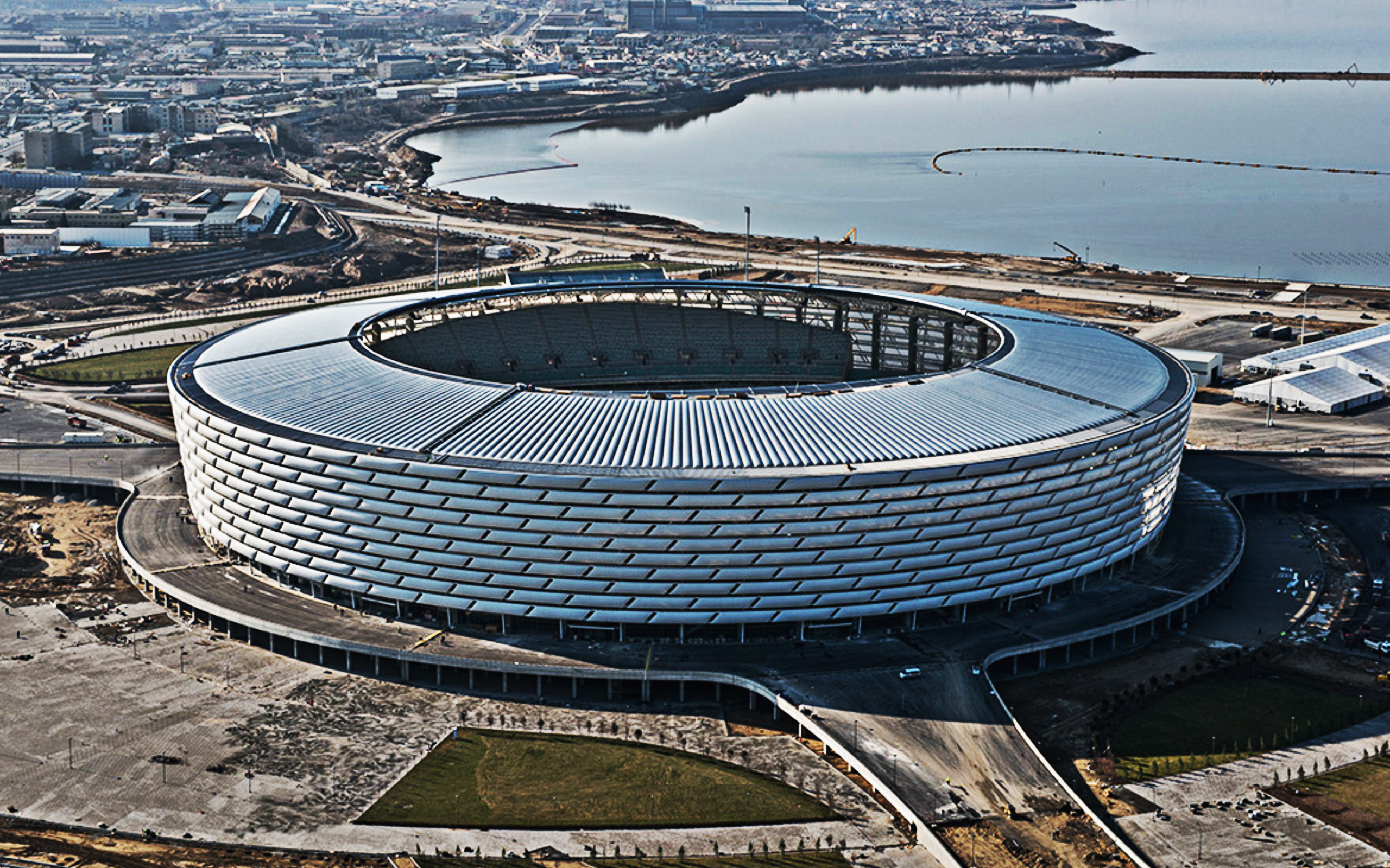 Baku Olympic Stadium, Baku, Azerbaijan, Europa League - Stade Olympique De Bakou - HD Wallpaper 