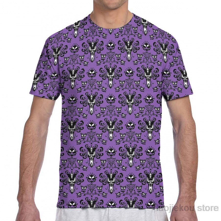 Haunted Mansion Wallpaper Men T-shirt Women All Over - Philosophy Shirt - HD Wallpaper 