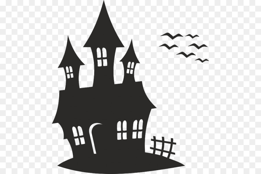 Halloween Haunted House Haunted Attraction Howl-o - Silhouette Haunted House Clipart - HD Wallpaper 
