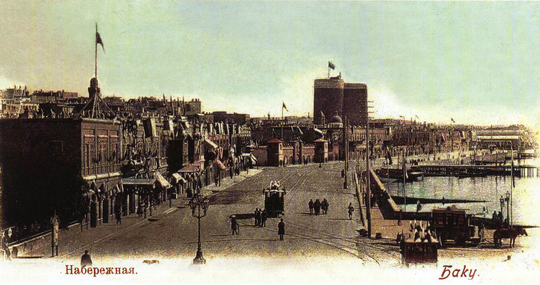 Baku Seaside Promenade - HD Wallpaper 