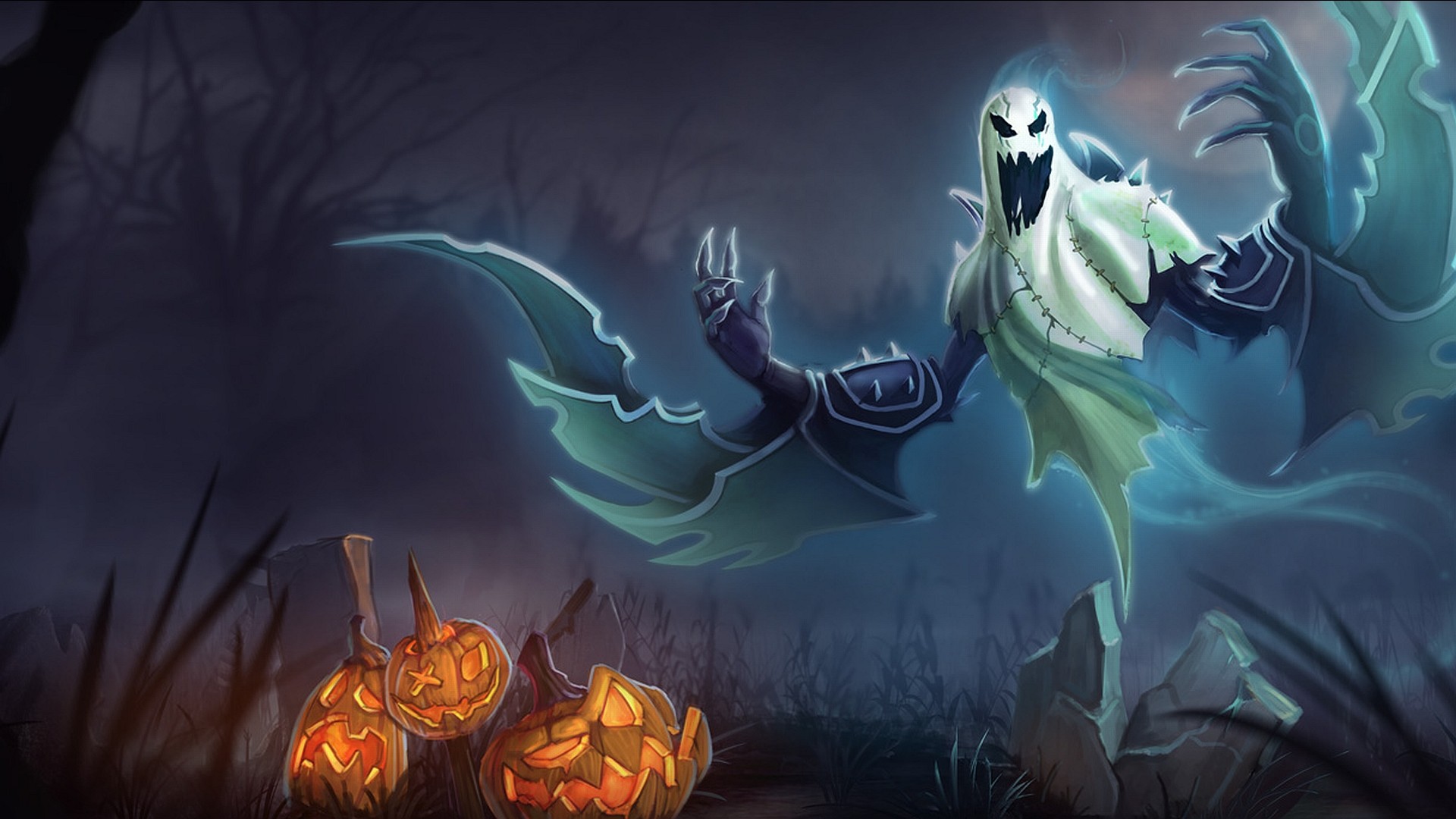 Horrror Ghost Wallpaper Background Image Download Free - Scary Halloween Ghost Background - HD Wallpaper 