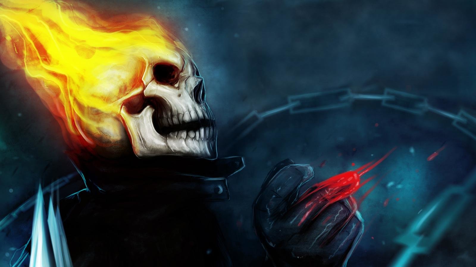 Free Download Ghost Rider Wallpaper Id - Ghost Wallpaper In New - 1600x900  Wallpaper 