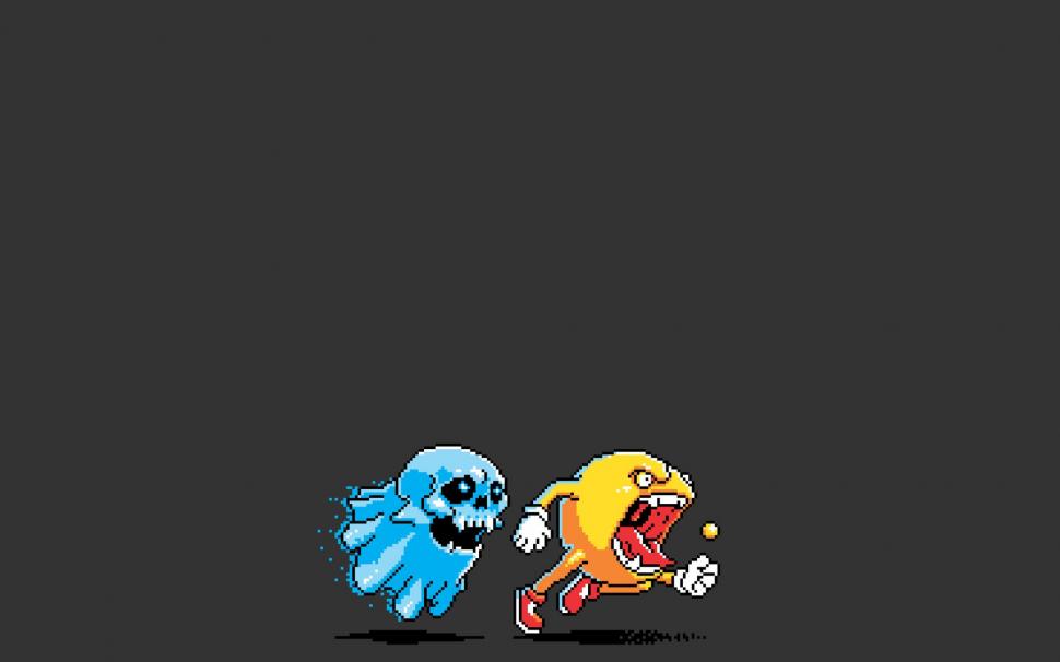 Pacman Ghost Hd Wallpaper,video Games Hd Wallpaper,ghost - HD Wallpaper 