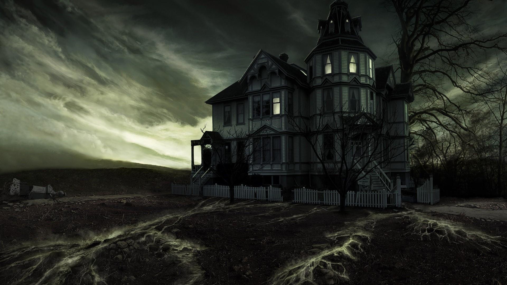 Scary Haunted House Backgrounds - HD Wallpaper 