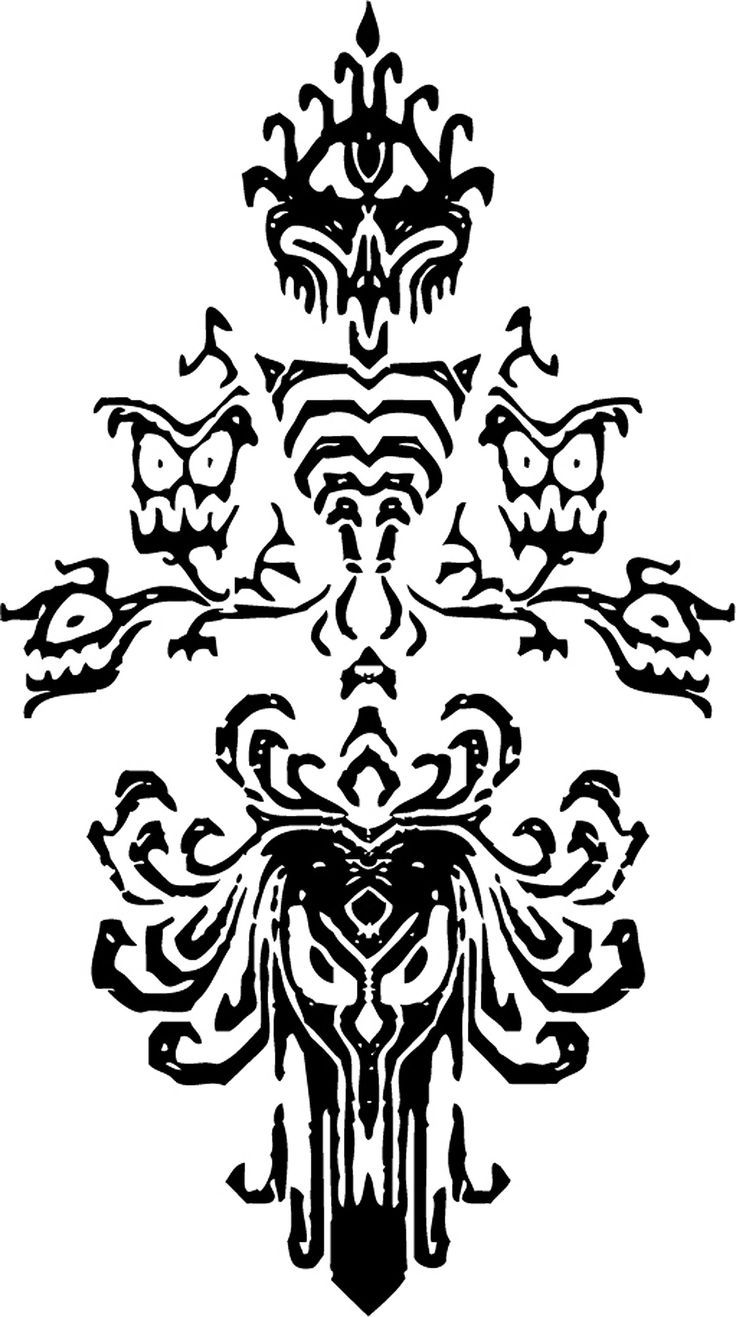 Disney Haunted Mansion Wallpaper Stencil - Haunted Mansion Wallpaper Pattern - HD Wallpaper 