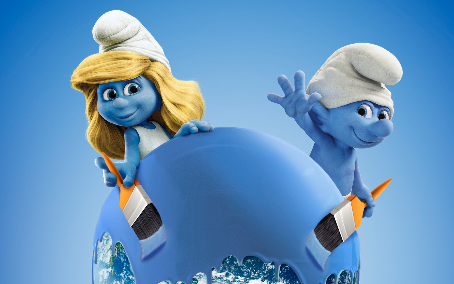 Global Smurfs Day 2011 - HD Wallpaper 