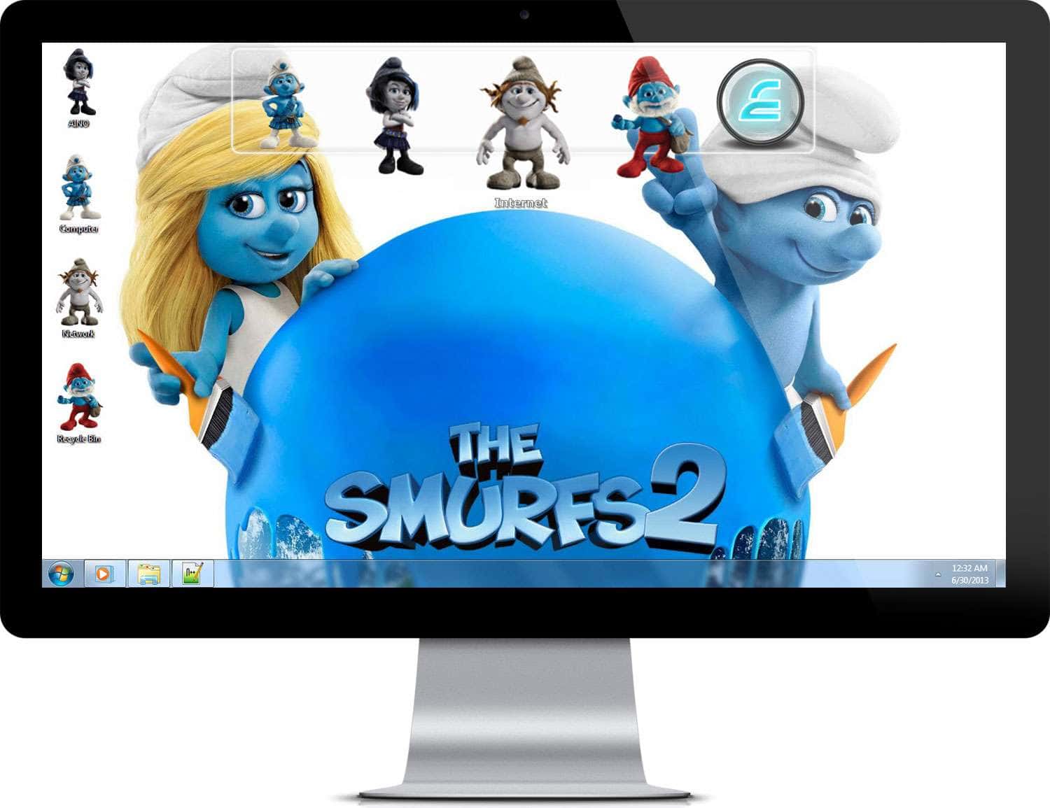 The Smurfs 2 Theme For Windows 7 And - Smurfs Movie Poster - HD Wallpaper 