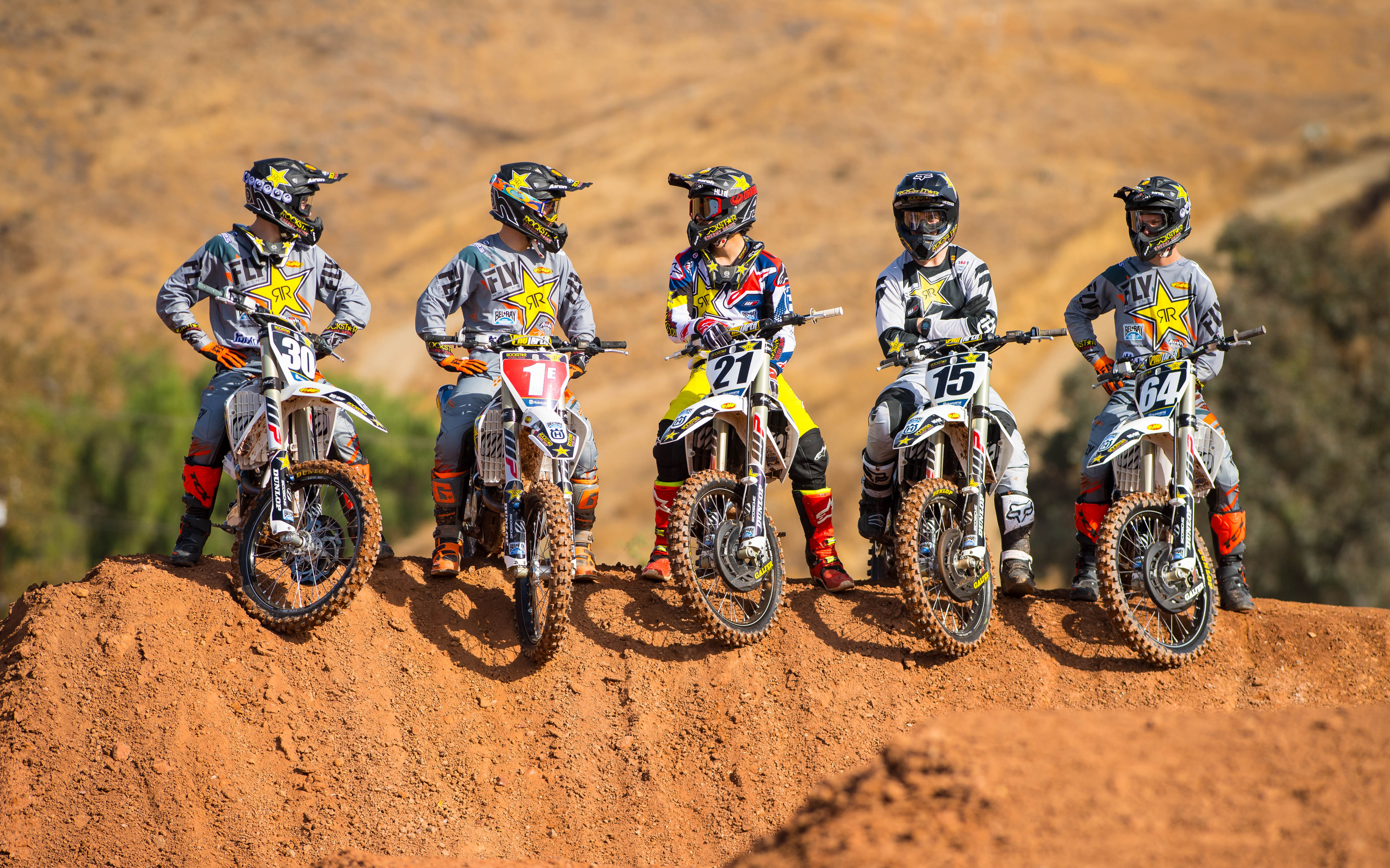 Husqvarna Fc 450, 4k, Supercross, 2018 Bikes, Rockstar - 450 Class Riders Motocross - HD Wallpaper 