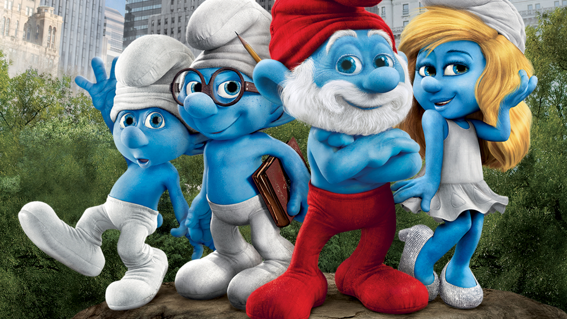 Smurfs Family - HD Wallpaper 