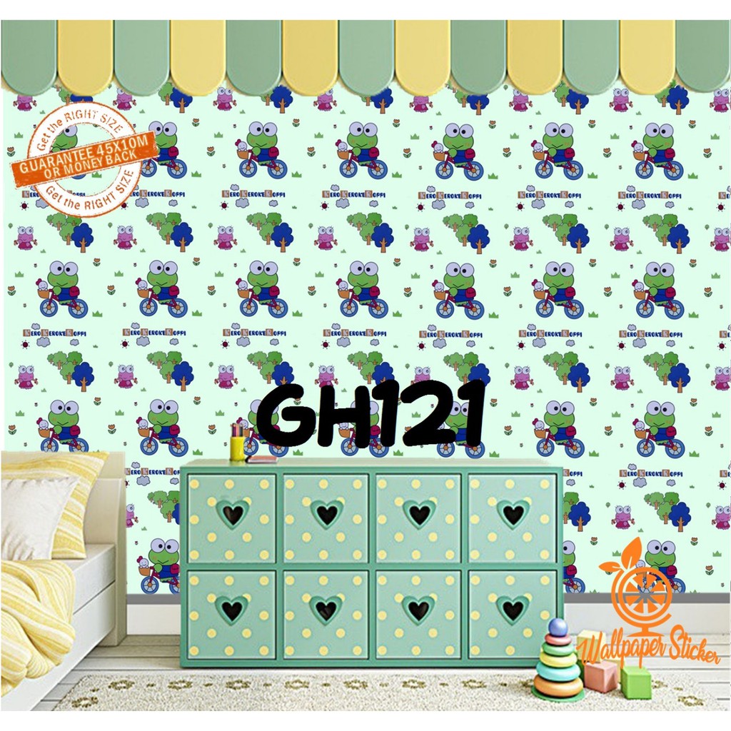 Dinding Wallpaper Keroppi - HD Wallpaper 