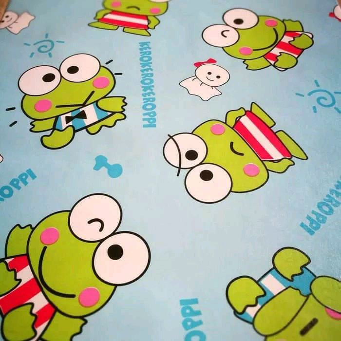 Wallpaper Sticker Keroppi Biru - Keroppi Ungu - HD Wallpaper 