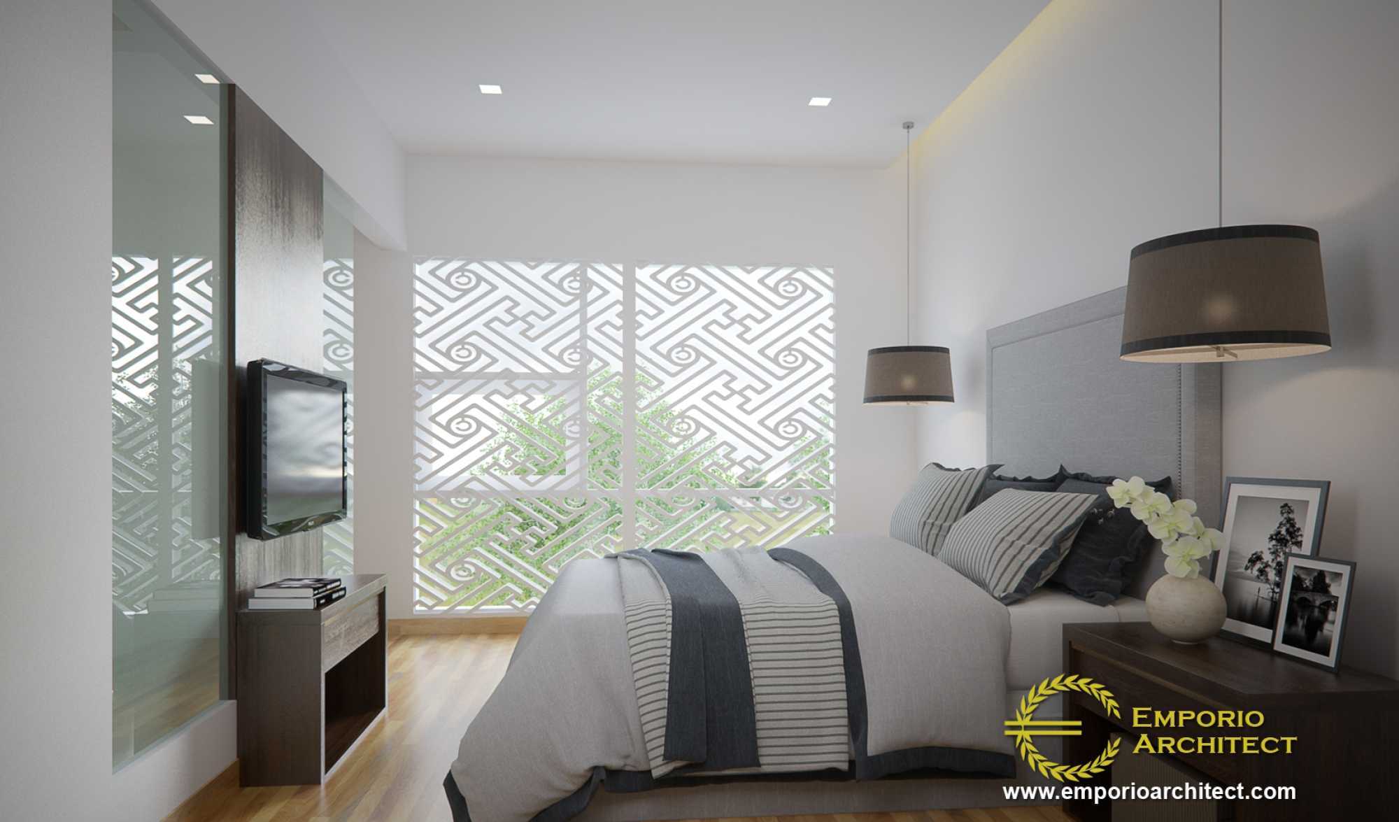 Emporio Architect Desain Rumah Modern Tropis 314 @ - Bedroom - HD Wallpaper 