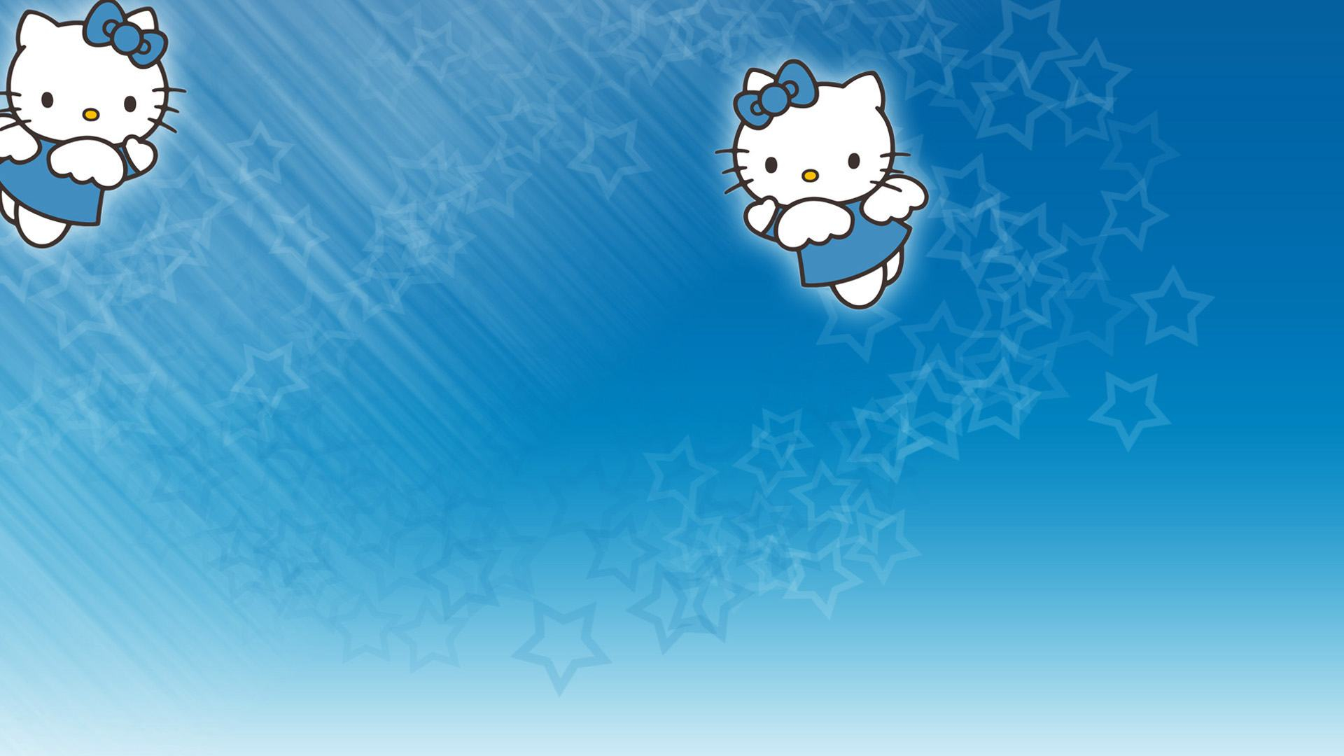 Wallpaper 1080p Hello Kitty Backgrounds - Cute Blue Hello Kitty - HD Wallpaper 