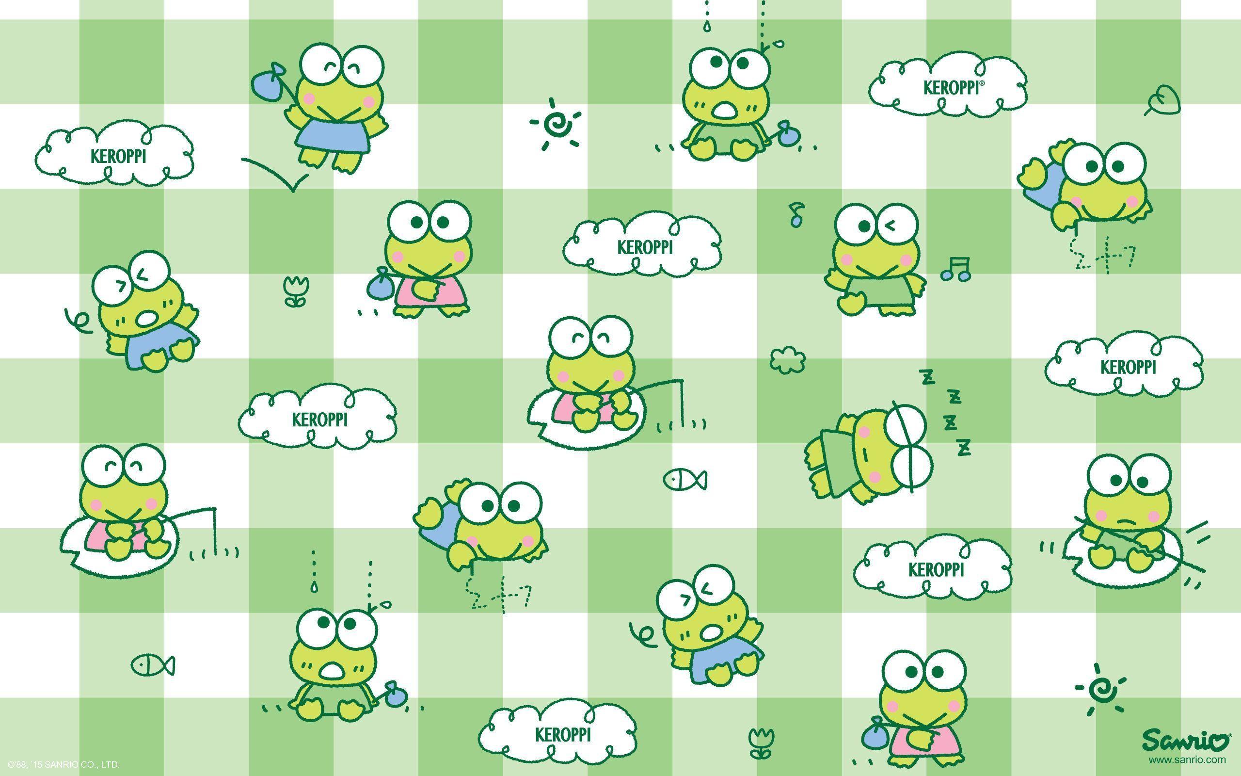 Wallpaper Keroppi Lucu - Keroppi Background - HD Wallpaper 