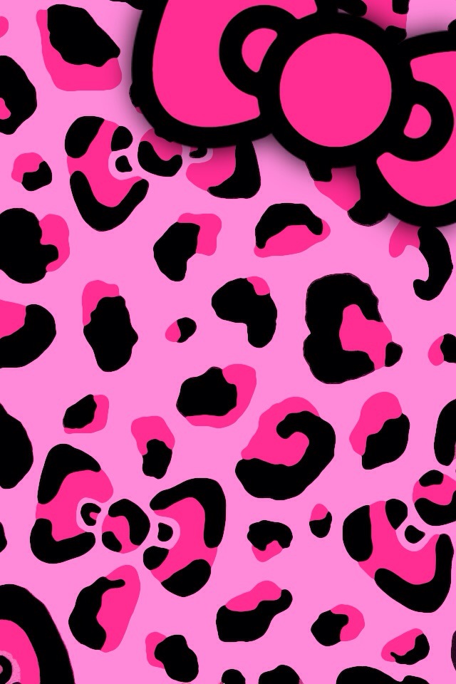 Hello Kitty Hd Wallpapers Backgrounds Wallpaper - Animal Print Hello Kitty - HD Wallpaper 