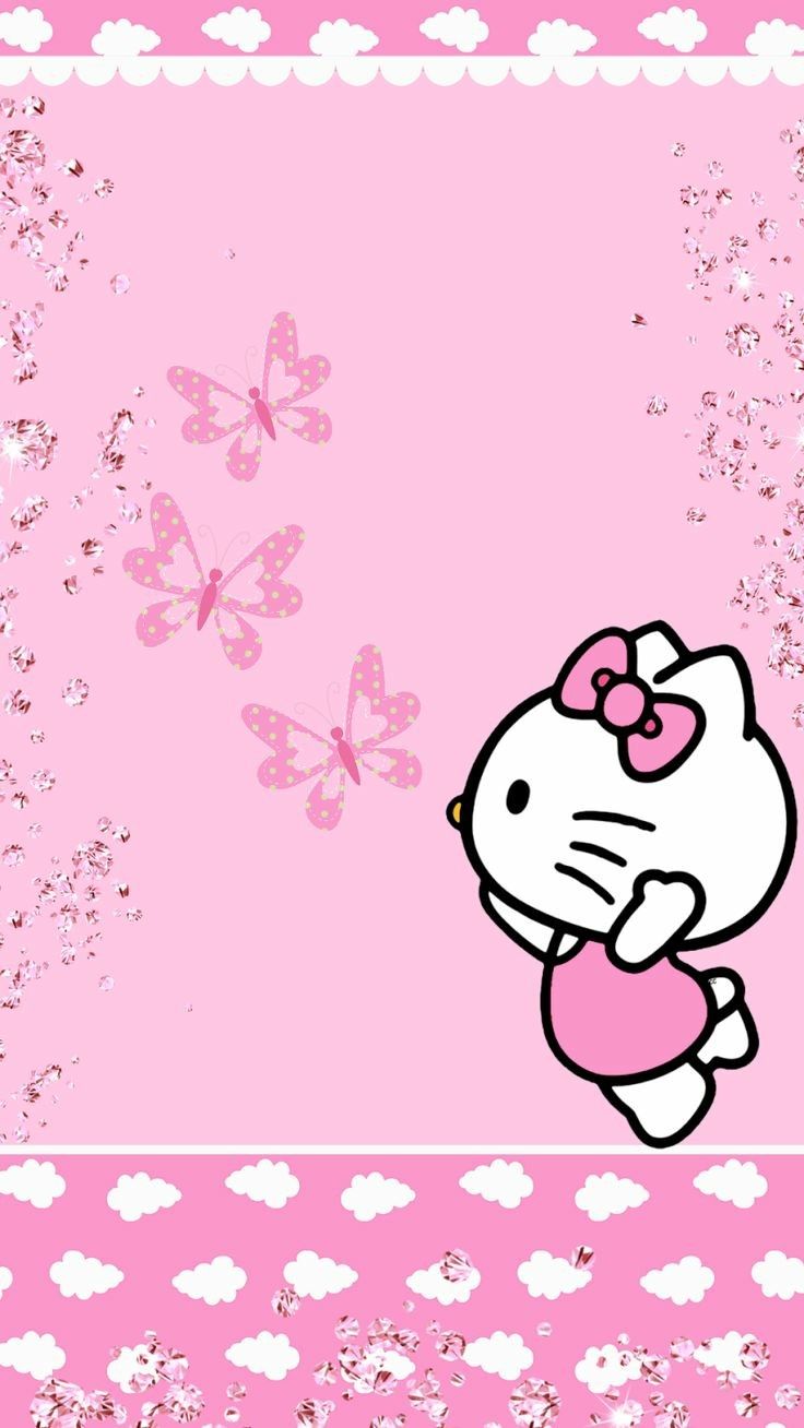 Transparent Pink Hello Kitty - HD Wallpaper 