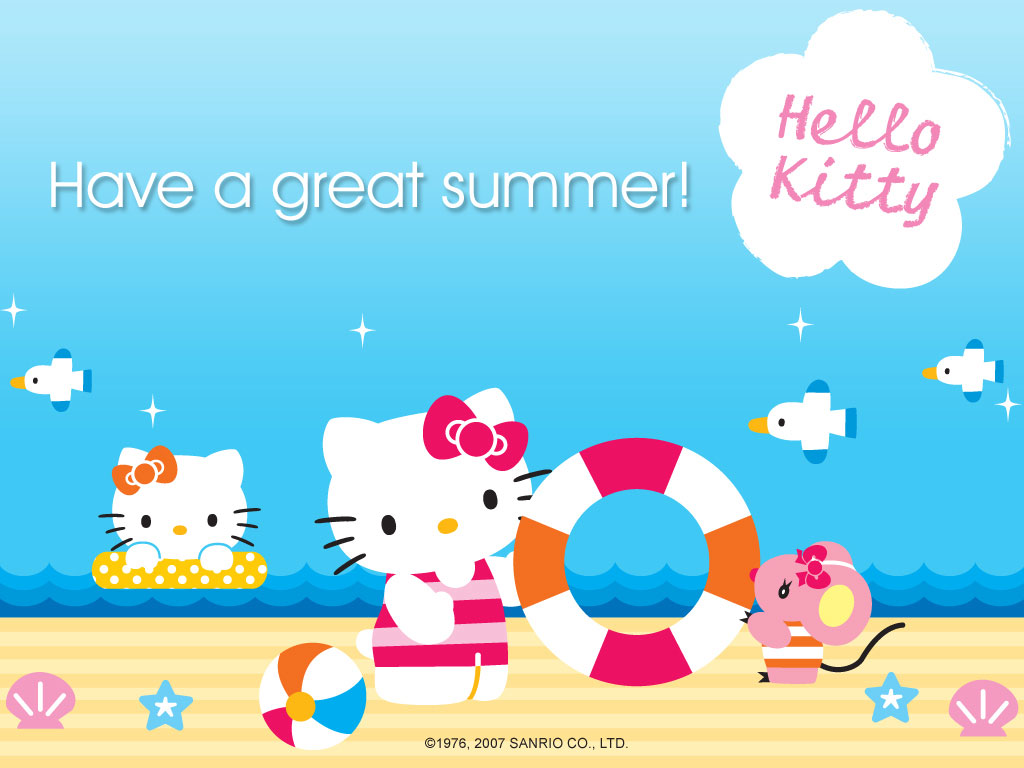 Hello Kitty Summer Wallpaper Desktop - HD Wallpaper 