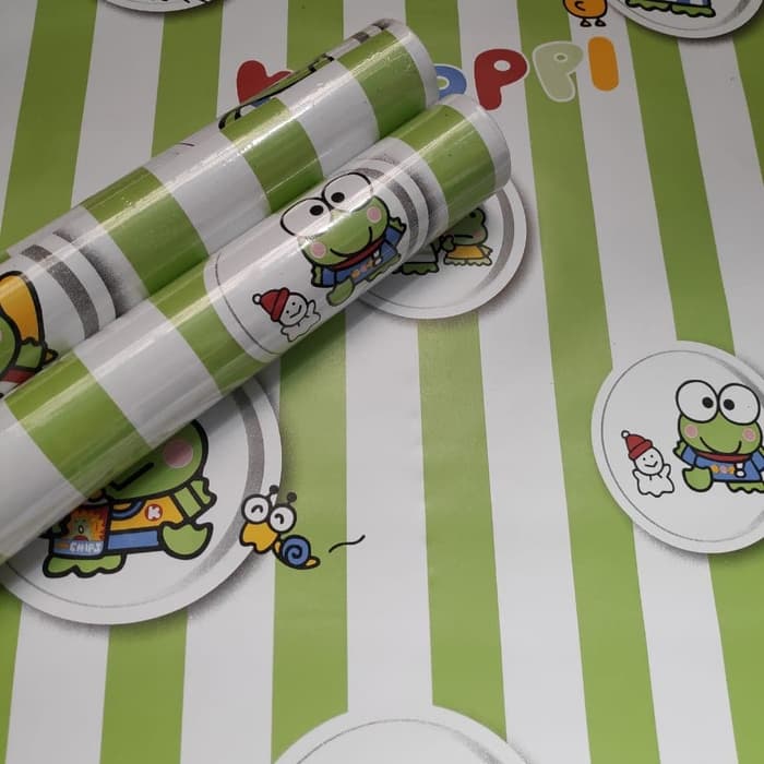 Wallpaper Keroppi Salur 45 Cm X 10 Mtr Wallpaper Dinding - Stiker Dinding Kamar Keroppi - HD Wallpaper 