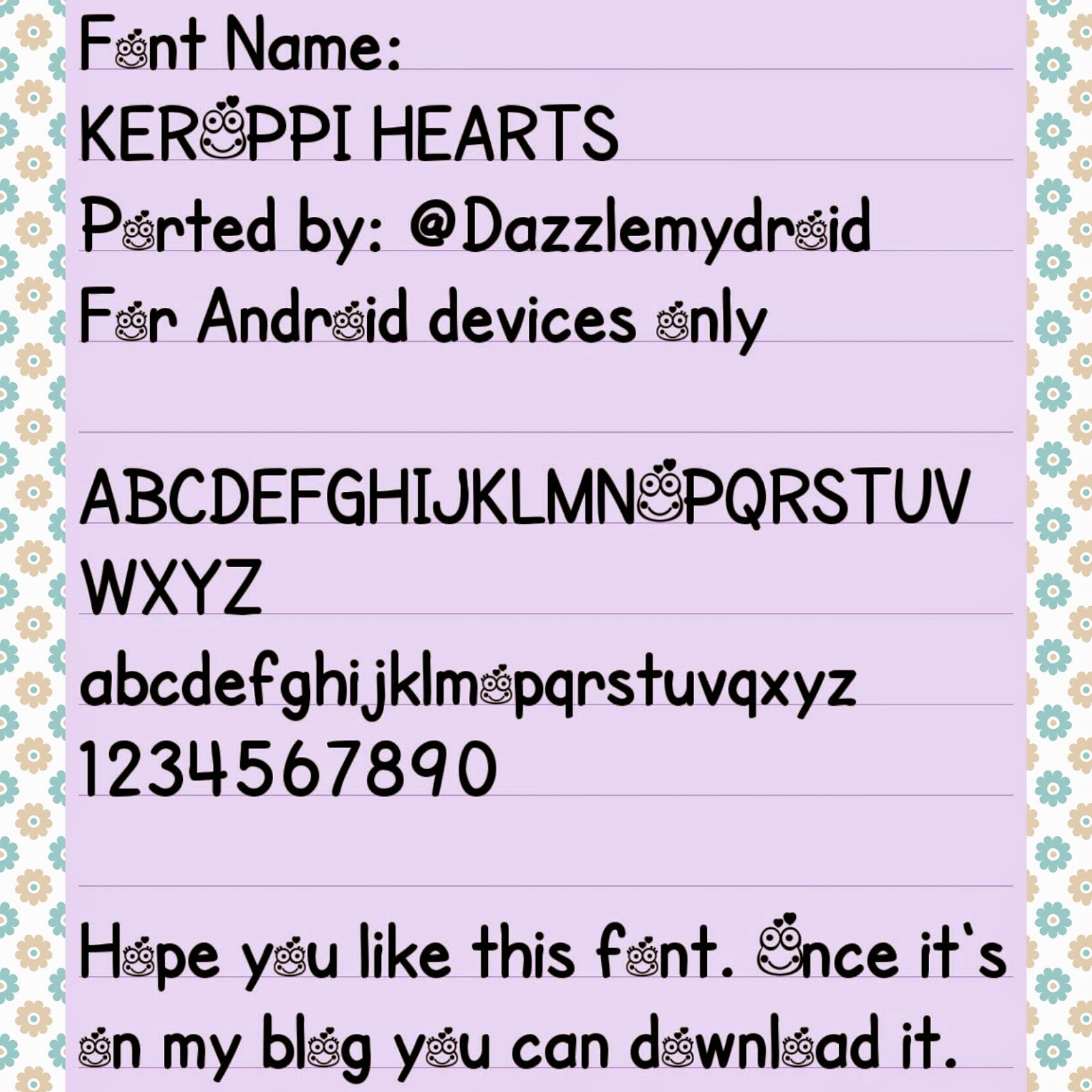 Wallpaper Keroppi Untuk Android - Font - HD Wallpaper 