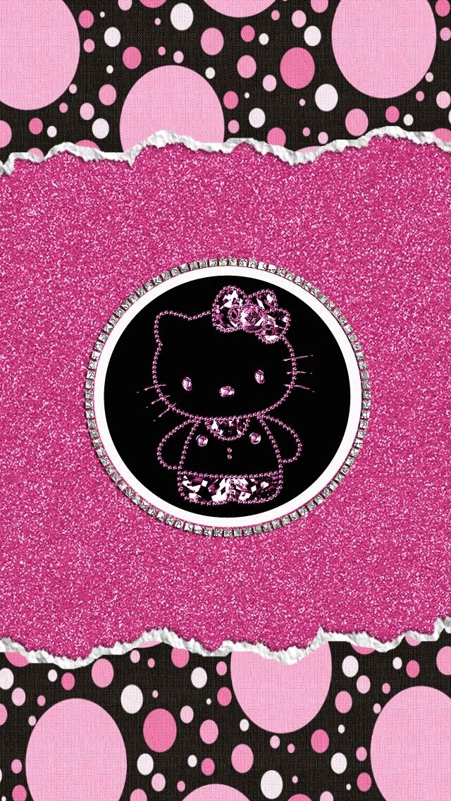 Hello Kitty Wallpaper Glitter - HD Wallpaper 
