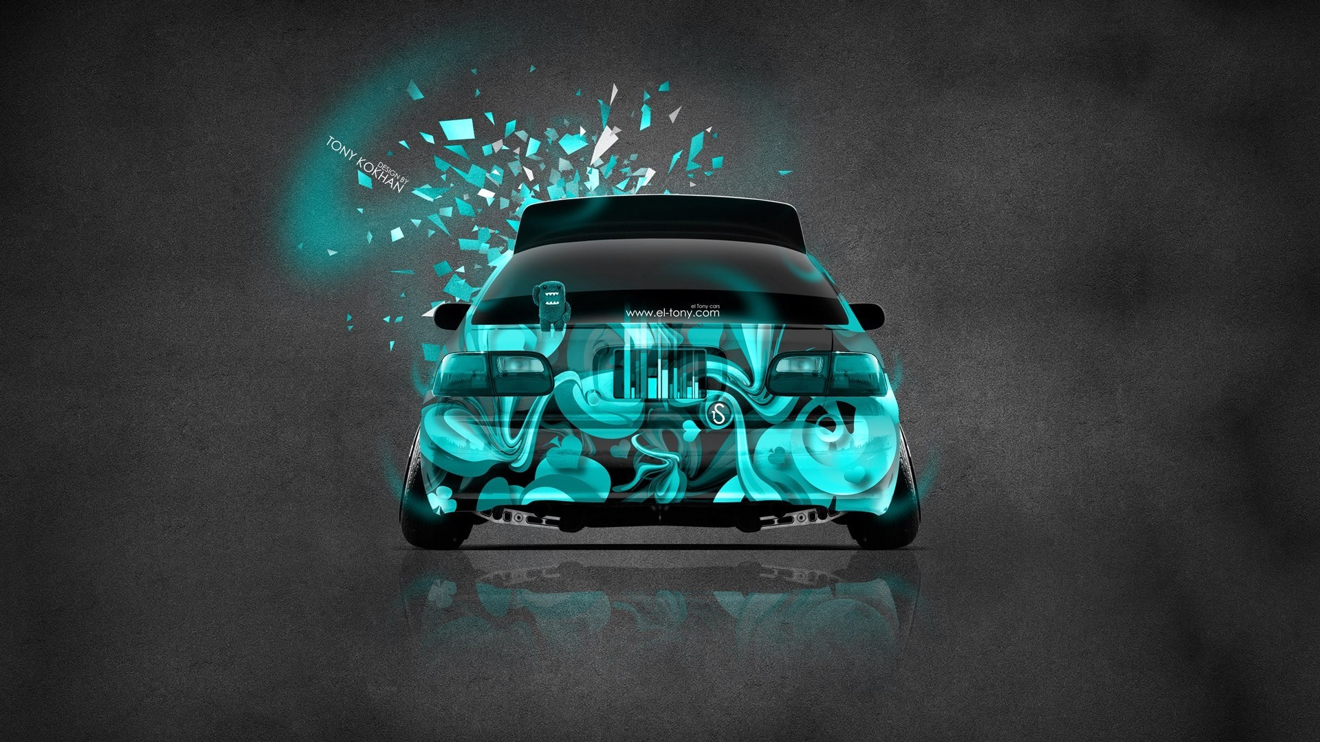 Jdm Style Domo Kun Toy Car 2014 Honda Civic Type R - Bmw Concept X6 Activehybrid - HD Wallpaper 