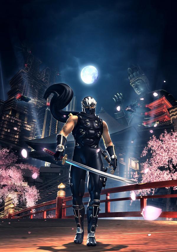 Ryu Hayabusa - Sky City Tokyo Ninja Gaiden - HD Wallpaper 