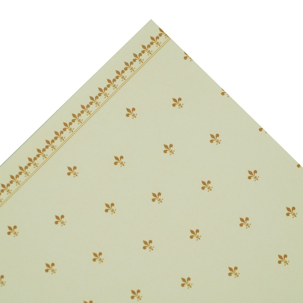 Fleur De Lys Wallpaper Gold / Ivory - Patchwork - HD Wallpaper 