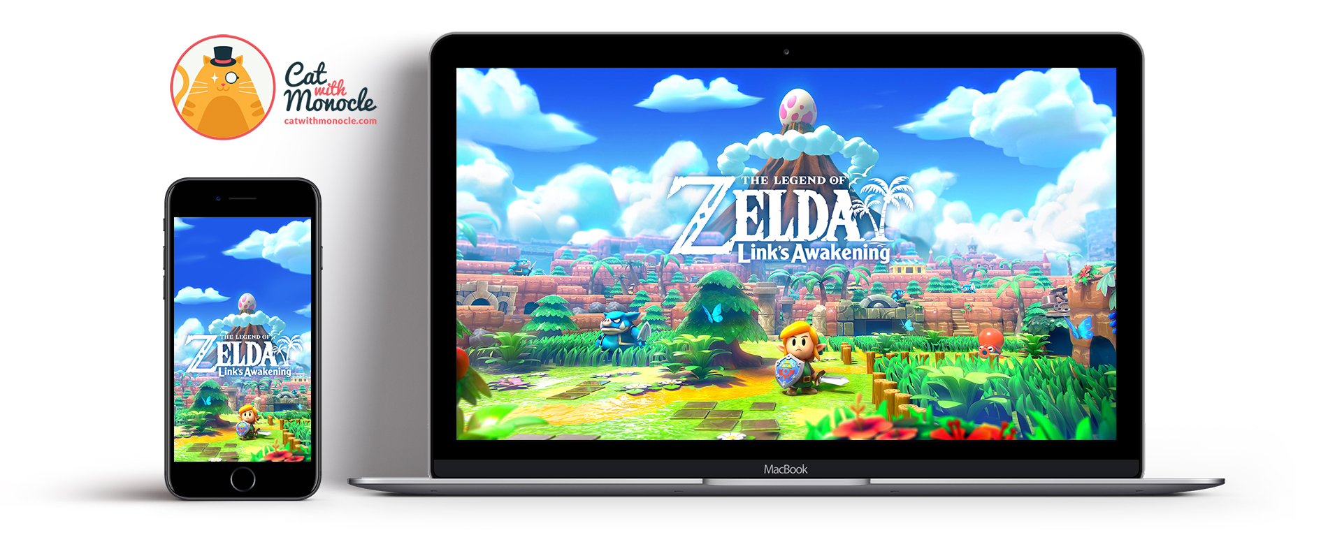 The Legend Of Zelda Link S Awakening Cover Art Wallpaper - Zelda Link's Awakening Switch - HD Wallpaper 