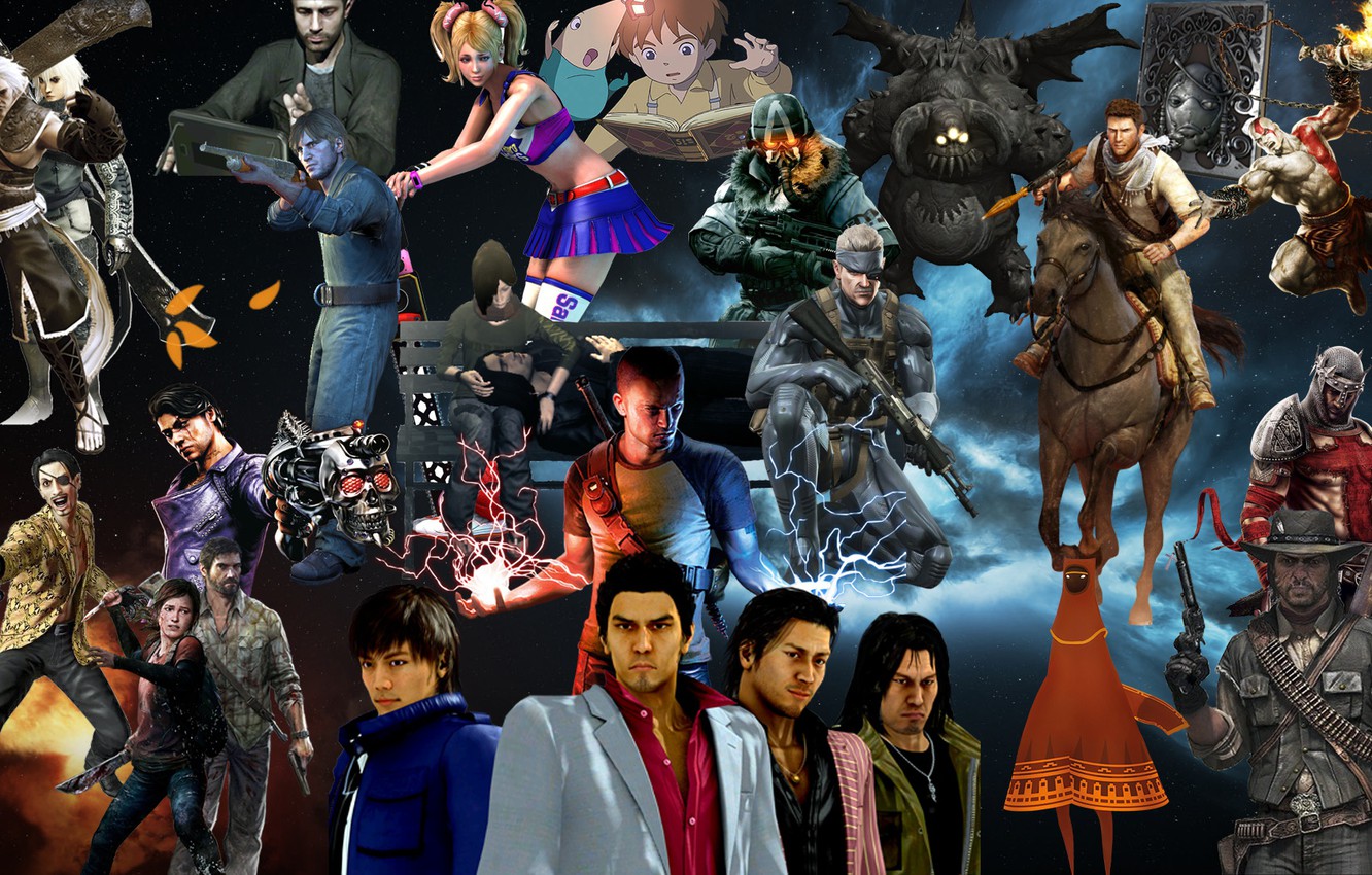 Photo Wallpaper God Of War, Heavy Rain, Darkness, Lolipop, - Yakuza 4 - HD Wallpaper 