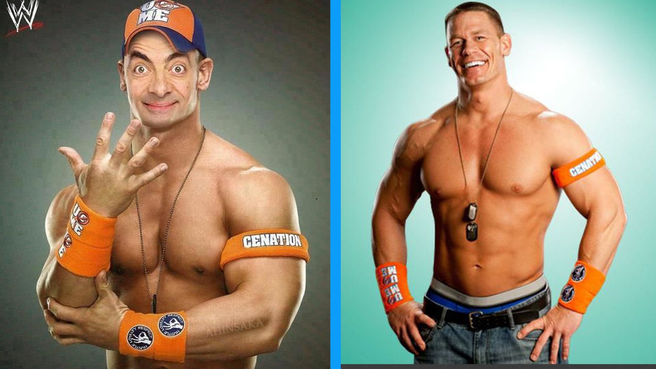4000 - John Cena Mr Bean - HD Wallpaper 