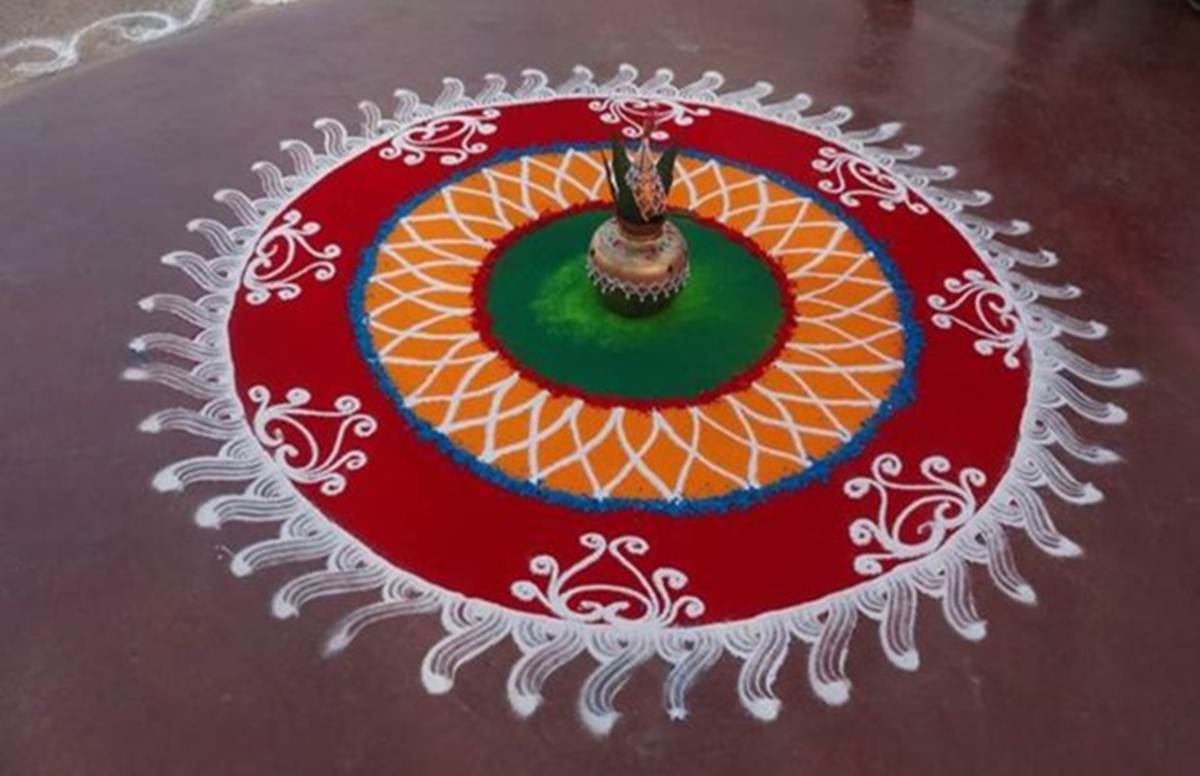 Easy Simple Rangoli Designs - HD Wallpaper 