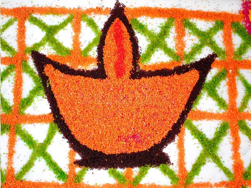 Rangoli Designs For Diwali 2019 - HD Wallpaper 