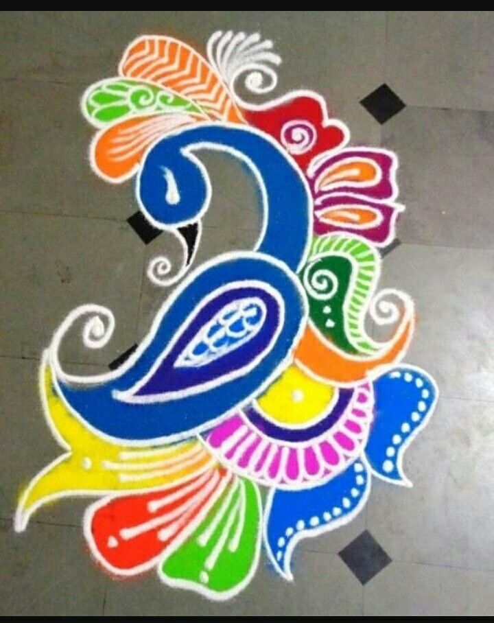 Latest Design Rangoli 2019 - HD Wallpaper 