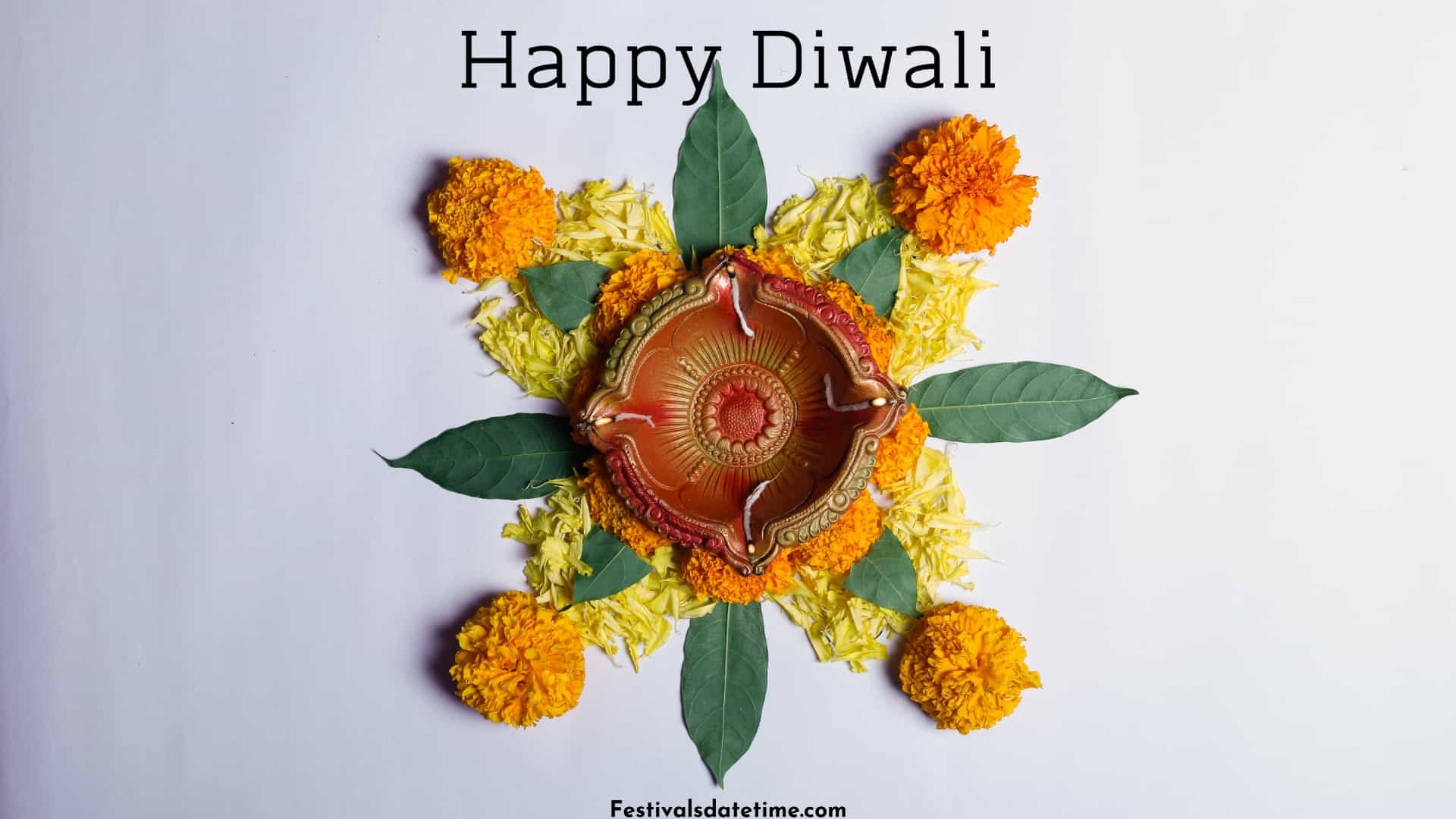 Rangoli Designs For Diwali With Flowers And Diyas - Common Peony - HD Wallpaper 