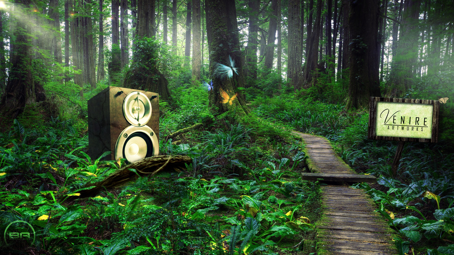 1920x1080, Forest Subwoofer By Chipmunkzzz Forest Subwoofer - HD Wallpaper 