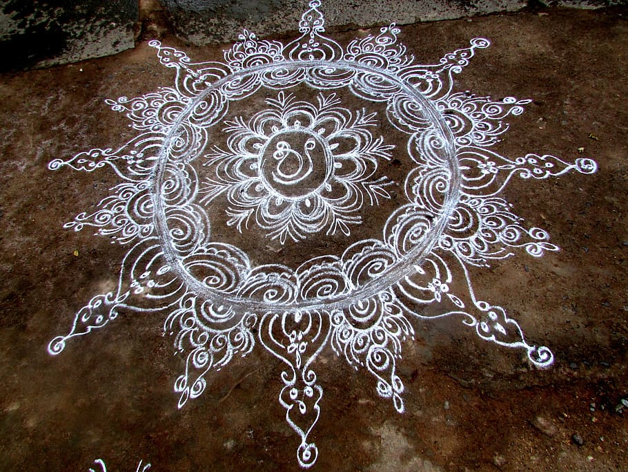 Kolam Rangoli Designs 2020 - HD Wallpaper 