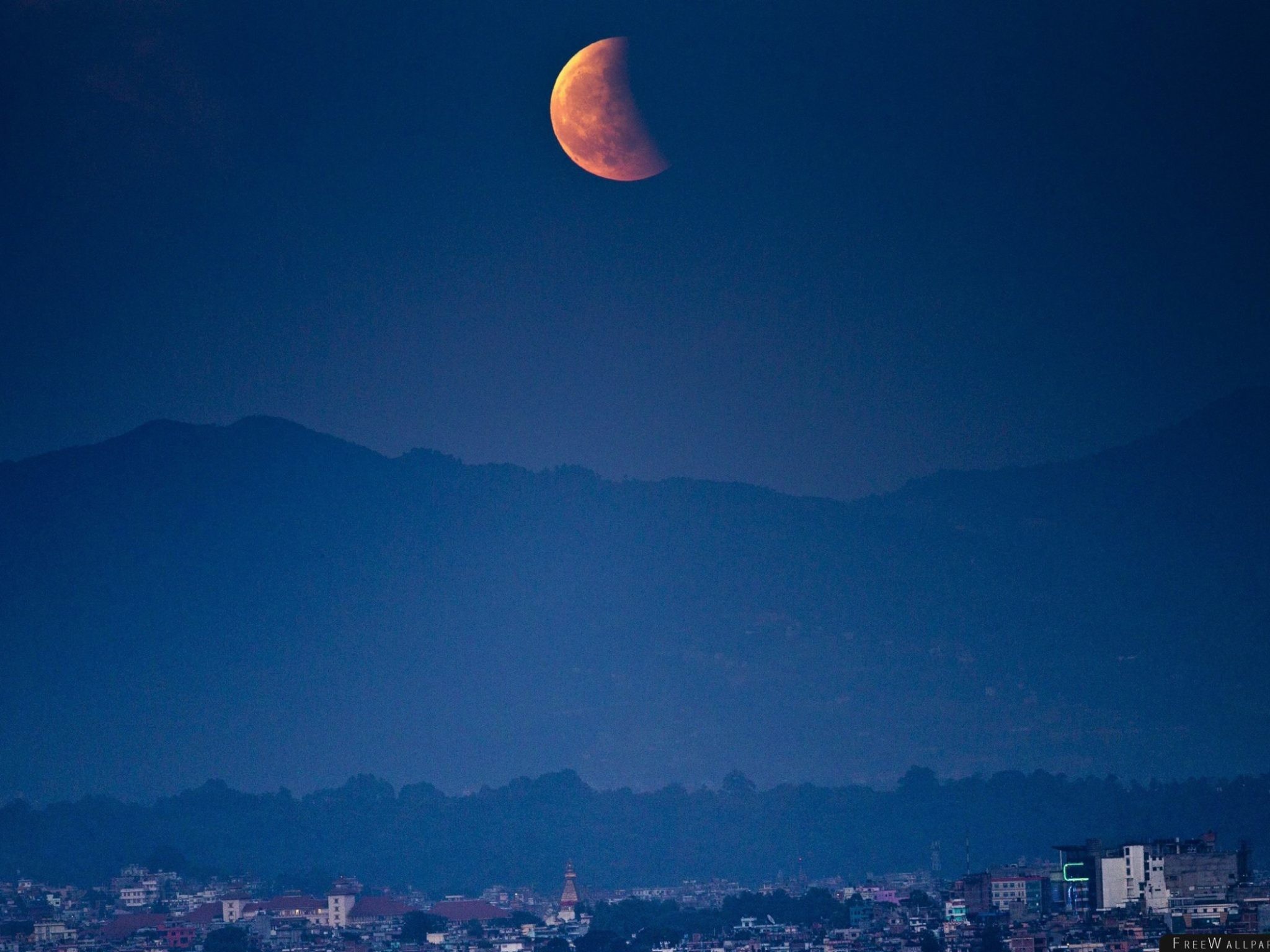 Mobile Iphone - Moon - HD Wallpaper 