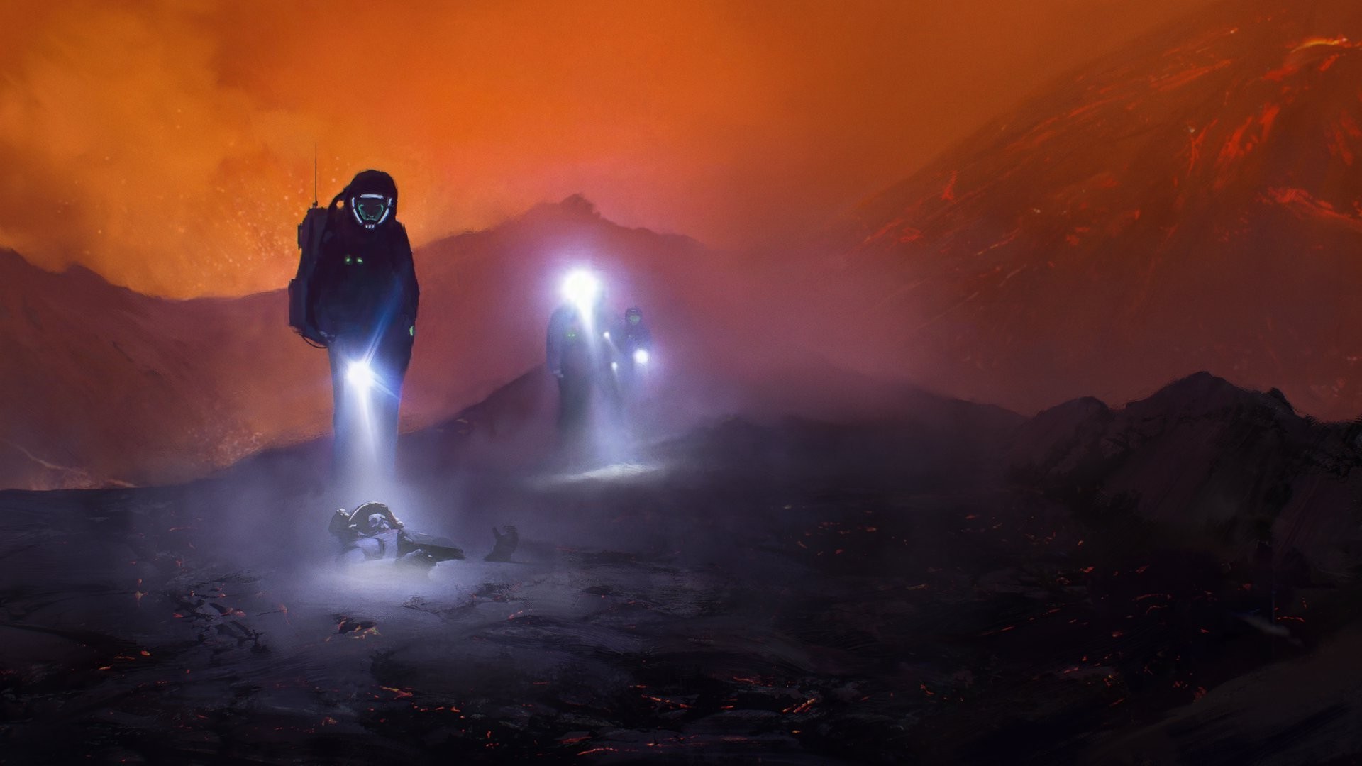 Artwork, Fantasy Art, Concept Art, Lava Wallpapers - Concept Art Lava - HD Wallpaper 