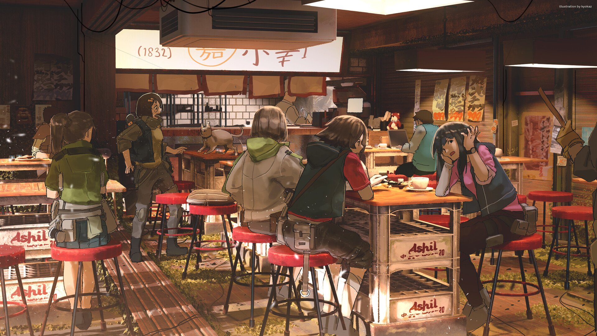 Restaurant Anime - HD Wallpaper 