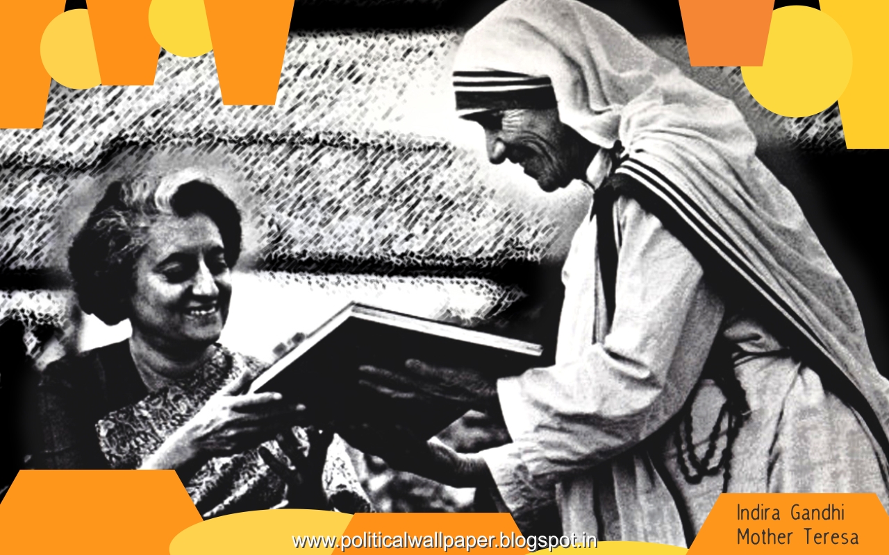 Mother Teresa With Indira Gandhi - HD Wallpaper 