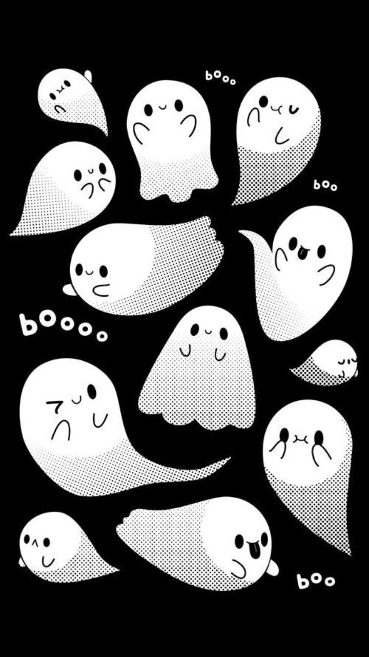 Halloween Ghost Wallpaper Tumblr - Cute Ghost - HD Wallpaper 
