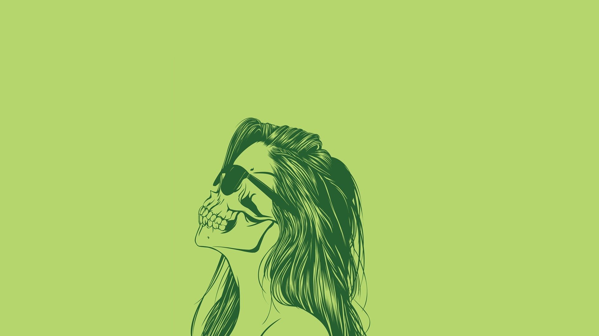 Awesome Skull Free Wallpaper Id - Chidos Calavera Dibujo A Lapiz - HD Wallpaper 