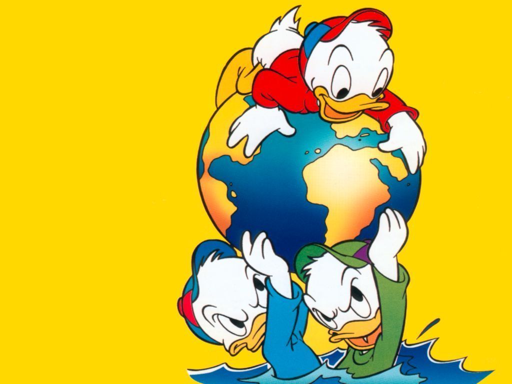 Donald Duck Wallpaper For Free Iphone - Huey Dewey And Louie - HD Wallpaper 