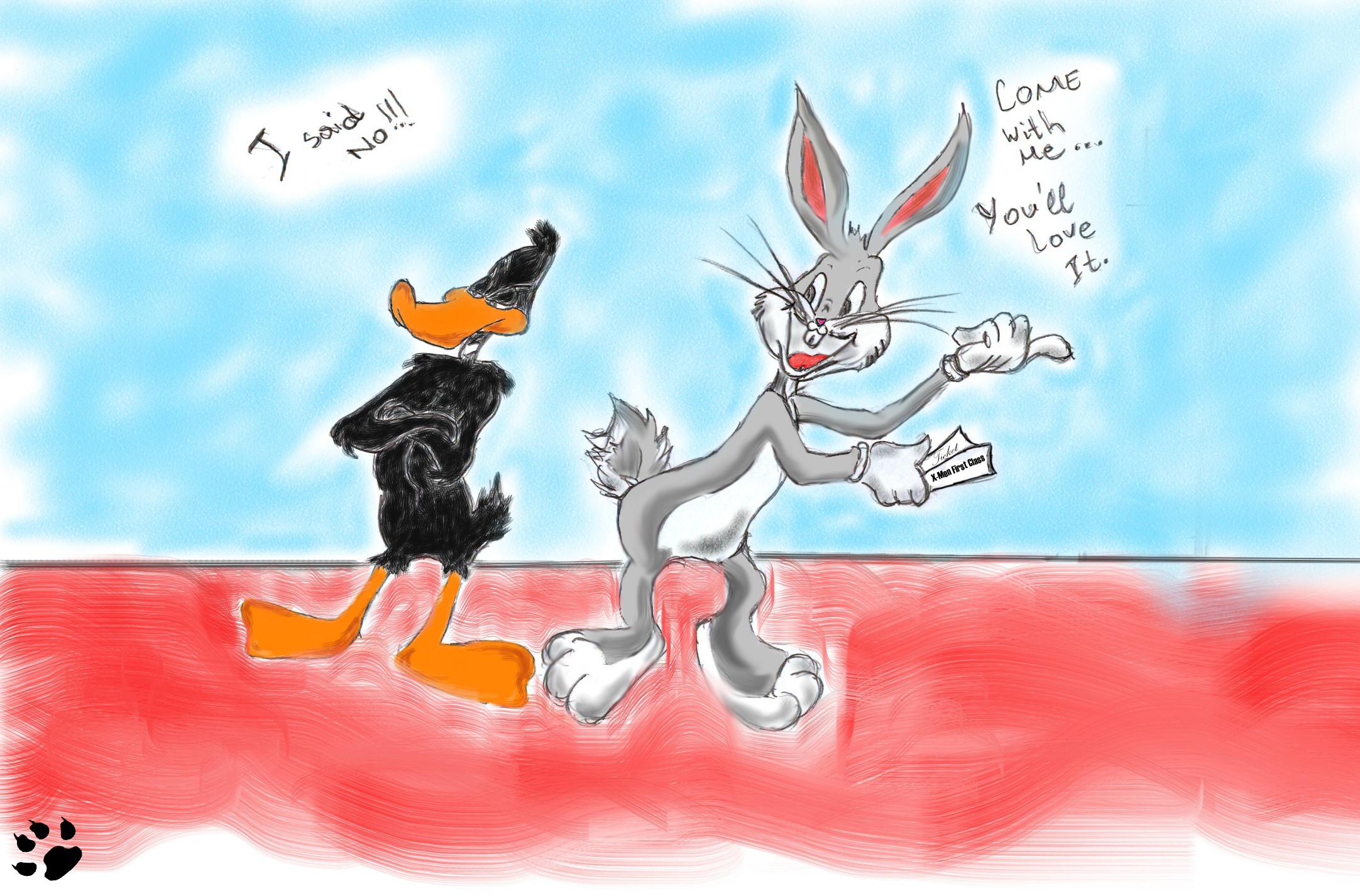 Bugs Bunny And Daffy - Bugs Bunny Kills Daffy Duck - HD Wallpaper 