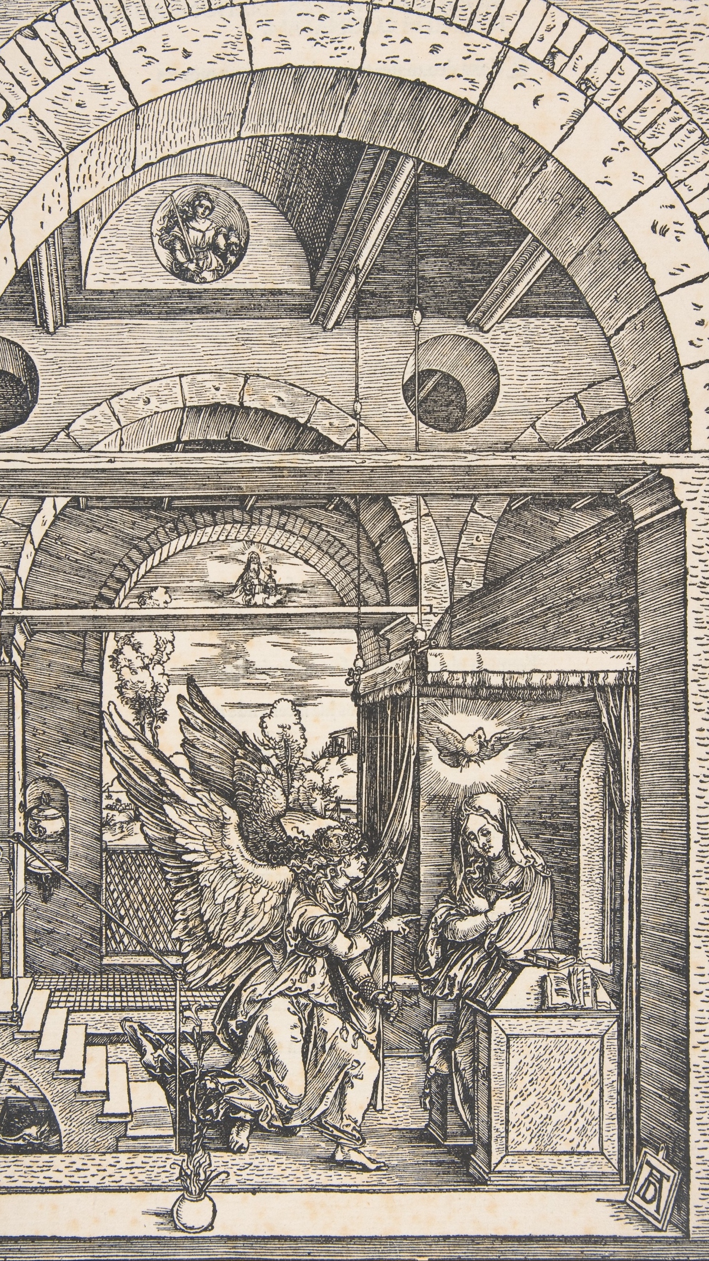 Wallpaper Albrecht Durer, The Annunciation, From The - Albrecht Durer Annunciazione - HD Wallpaper 