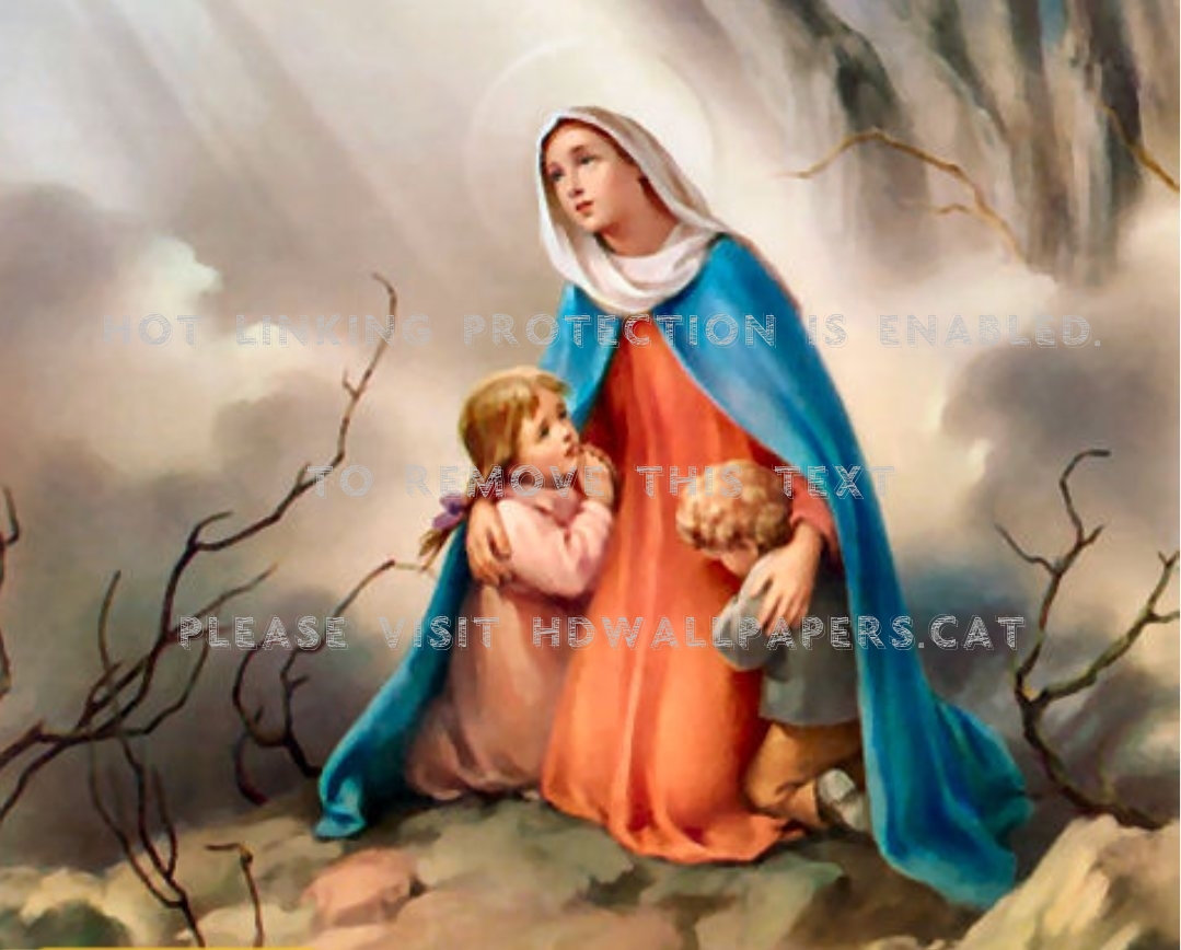 Virgin Mary Jesus Mother Christ Abstract - Holy Mary Mother Of God Pray For Us Sinners Now And - HD Wallpaper 